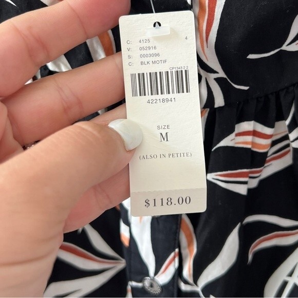 Anthropologie Hei Hei Palm Leaf Graphic Palma Romper Size Medium NWT - Picture 8 of 10